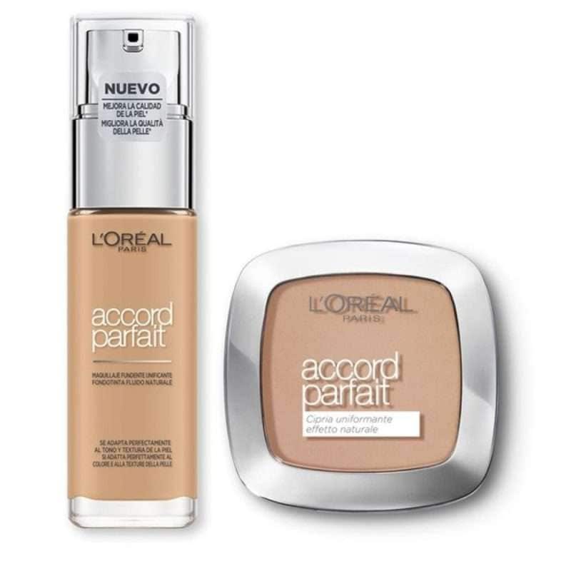 L'OREAL FONDOTINTA+CIPRIA ACCORD PARFAIT 5R/5C