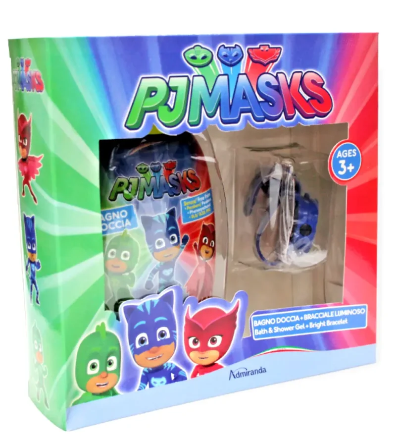 PJ MASKS BAGNO DOCCIA + BRACCIALE LUMINOSO