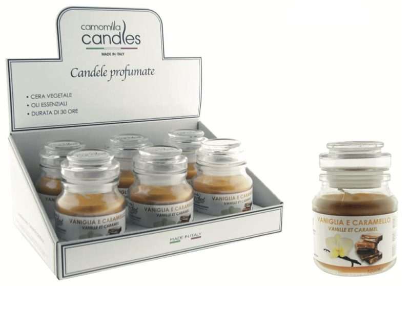 CAMOMILLA TORINO CANDLES VANIGLIA E CARAMELLO130GR