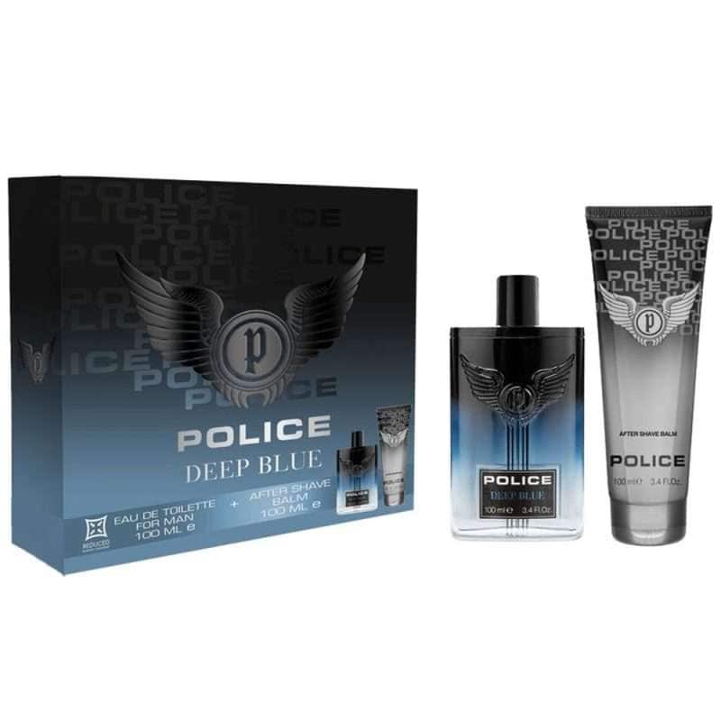 POLICE DEEP BLUE COFFRET UOMO EDT 100ML+AFTER SHAVE 100ML